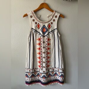 Anthropologie Akemi + Kin Reagan Embroidered Shift Dress Women’s 4 Small